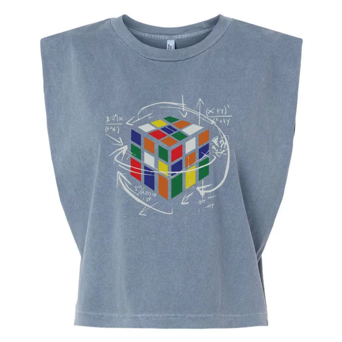 Rubix's Cube EQUATION Funny Garment-Dyed Women's Muscle Tee