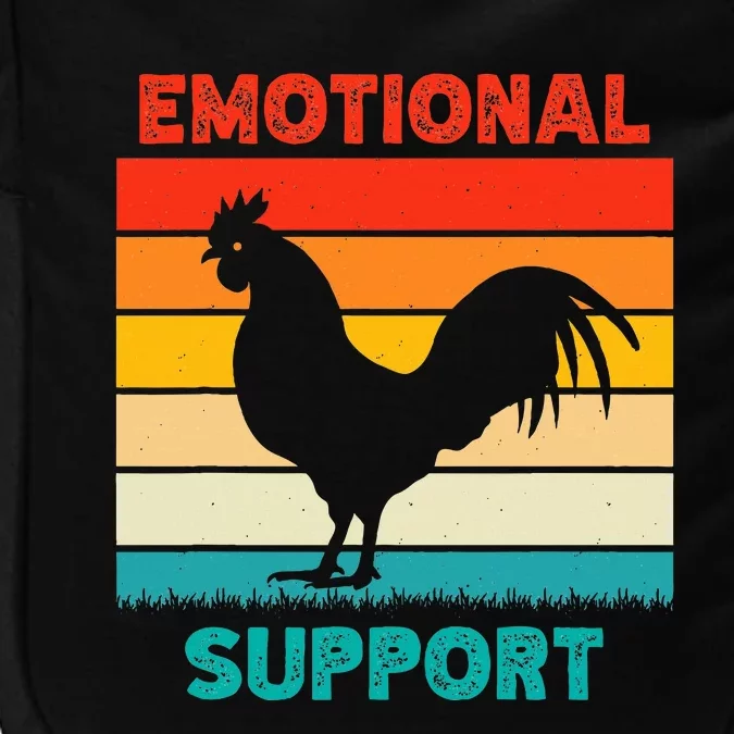 Retro Chicken Emotional Support Cock Impact Tech Backpack