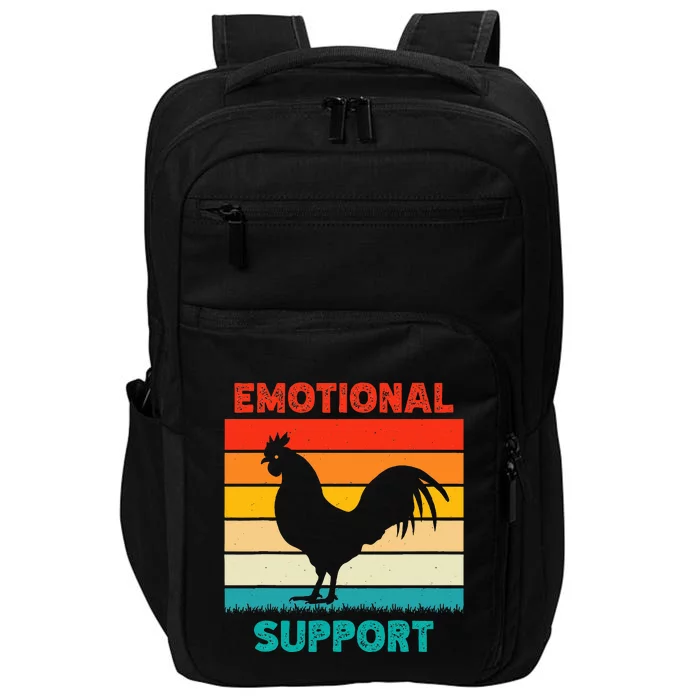 Retro Chicken Emotional Support Cock Impact Tech Backpack