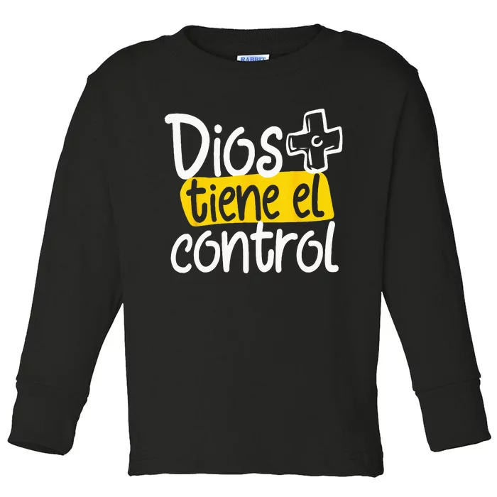 Regalo Cristiano En Espanol Christian Spanish Dios Tiene Con Toddler Long Sleeve Shirt