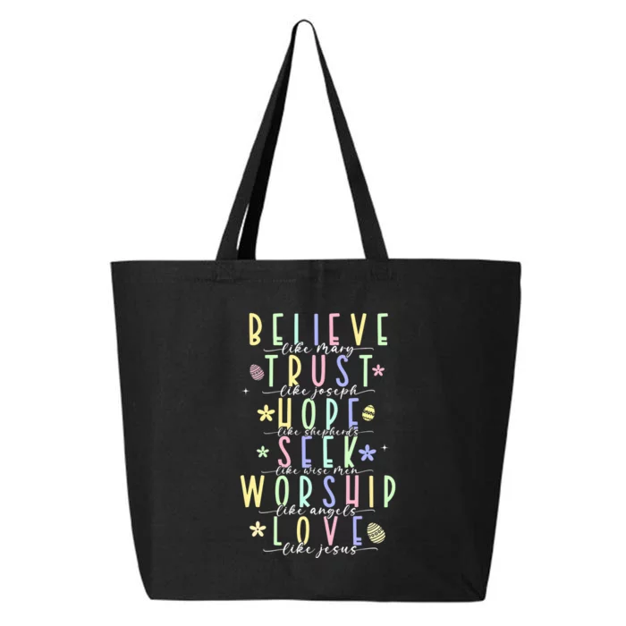 Retro Christian Easter Day Family 25L Jumbo Tote