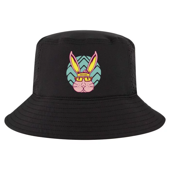 Retro Cool Easter Bunny Cool Comfort Performance Bucket Hat