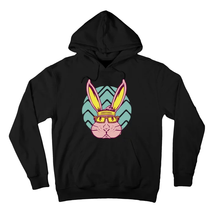 Retro Cool Easter Bunny Hoodie