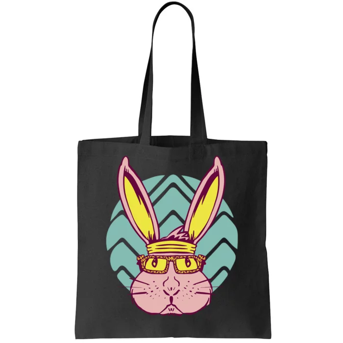 Retro Cool Easter Bunny Tote Bag