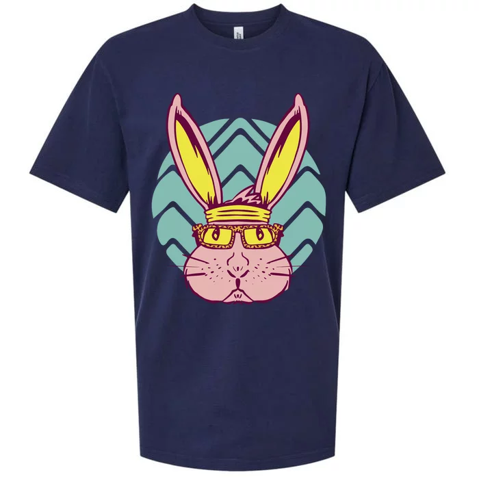 Retro Cool Easter Bunny Sueded Cloud Jersey T-Shirt