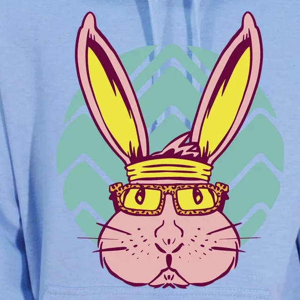 Retro Cool Easter Bunny Unisex Surf Hoodie