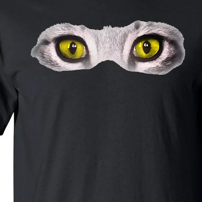 Realistic Cat Eyes Kitty Feline Graphic Art Black Halloween Tall T-Shirt