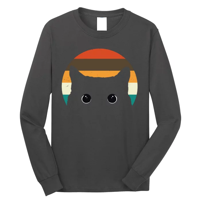 Retro Cat Eyes Vintage Sunset Long Sleeve Shirt