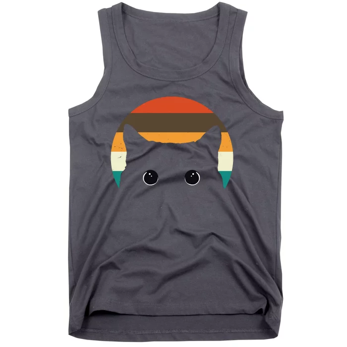 Retro Cat Eyes Vintage Sunset Tank Top