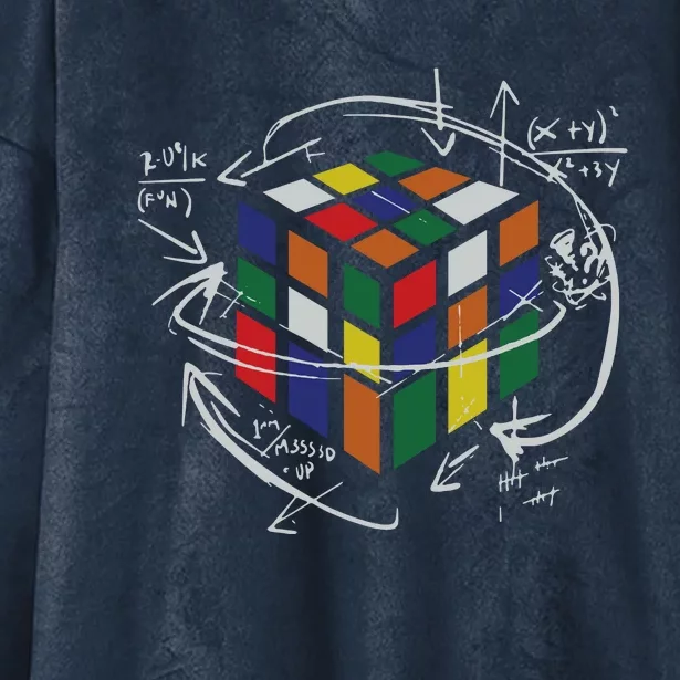 Rubix's Cube EQUATION Funny Hooded Wearable Blanket