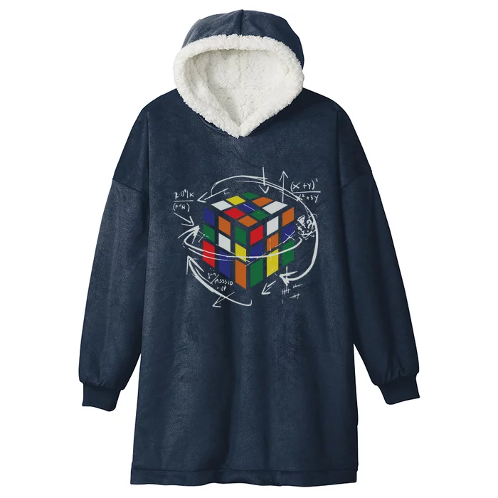 Rubix's Cube EQUATION Funny Hooded Wearable Blanket