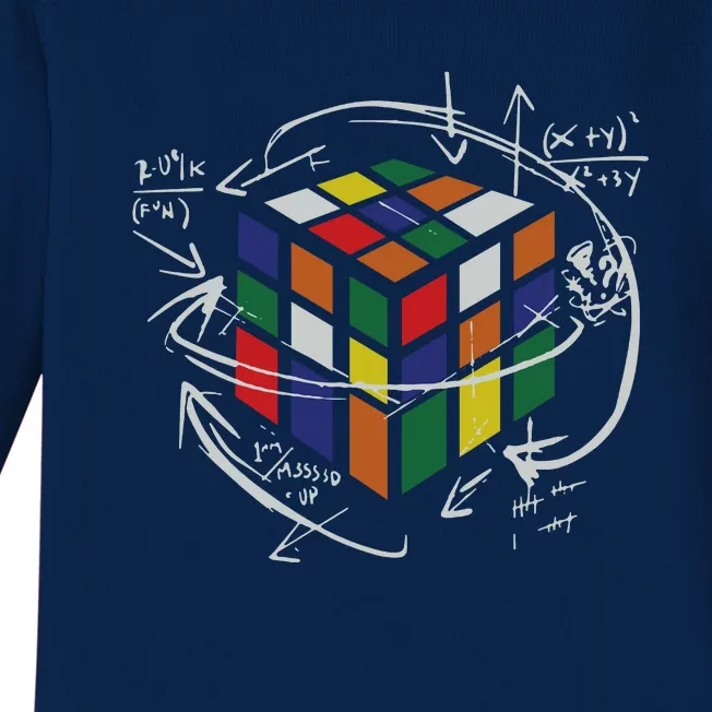 Rubix's Cube EQUATION Funny Baby Long Sleeve Bodysuit