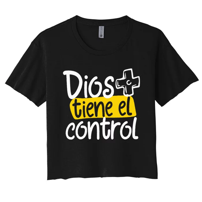 Regalo Cristiano En Espanol Christian Spanish Dios Tiene Con Women's Crop Top Tee