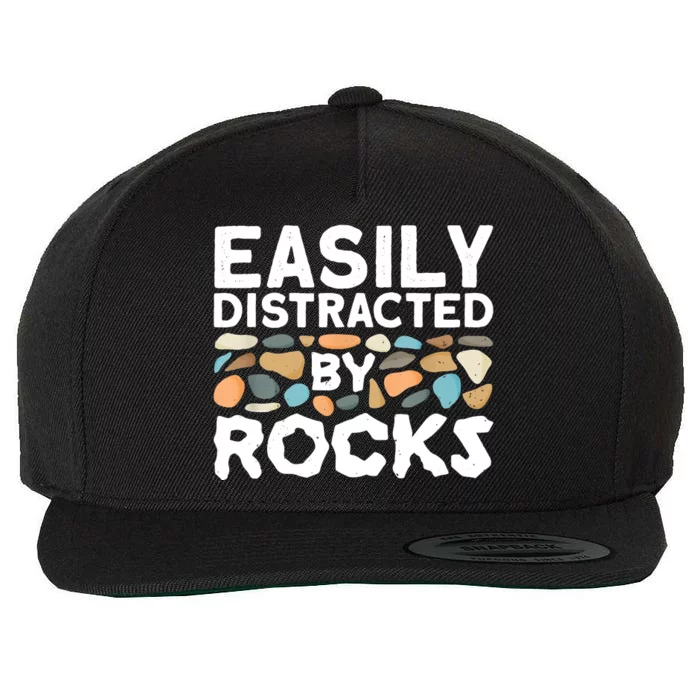 Rock Collector Easily Distracted By Rock Wool Snapback Cap