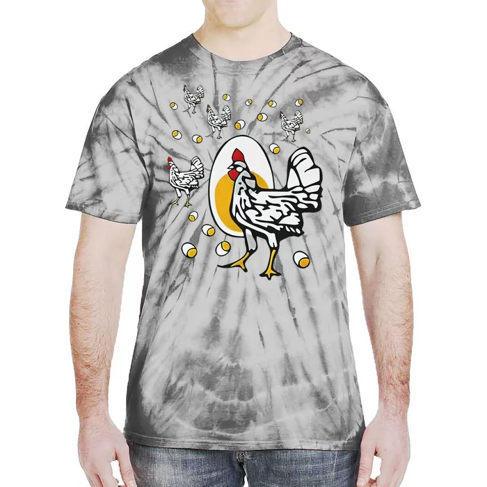 Roseanne Chicken Funny Roseanne Rooster And Egg Tie-Dye T-Shirt