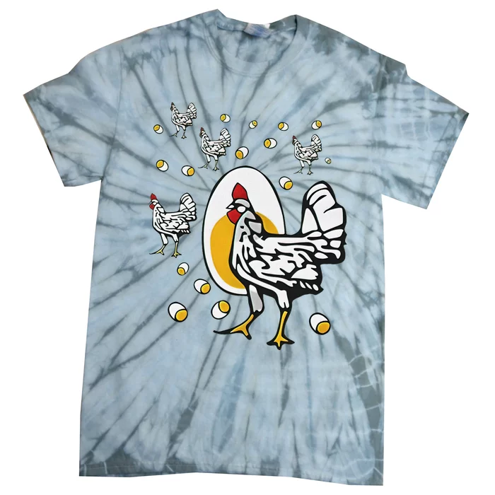 Roseanne Chicken Funny Roseanne Rooster And Egg Tie-Dye T-Shirt