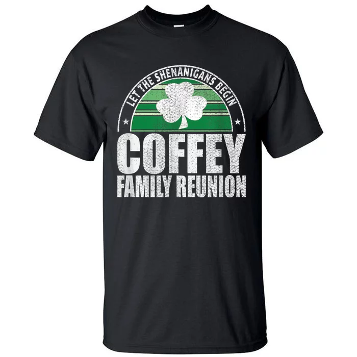 Retro Coffey Family Reunion Funny Irish Tall T-Shirt