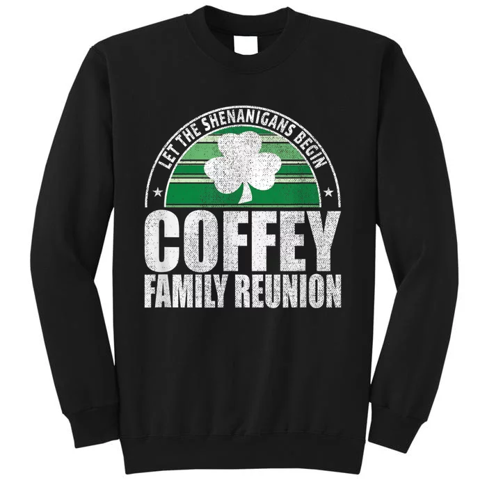 Retro Coffey Family Reunion Funny Irish Tall Sweatshirt