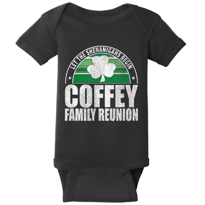 Retro Coffey Family Reunion Funny Irish Baby Bodysuit