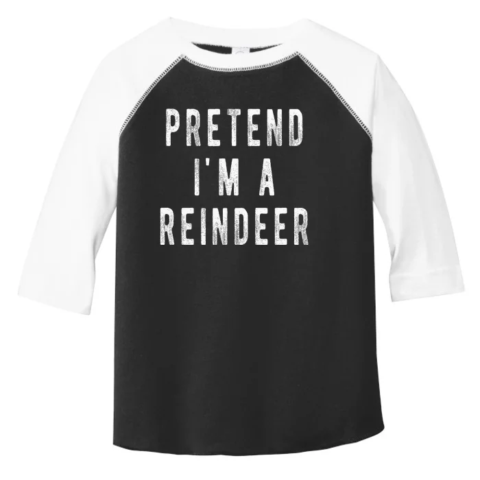 Reindeer Costume Fun and Easy Christmas Outfit Toddler Fine Jersey T-Shirt