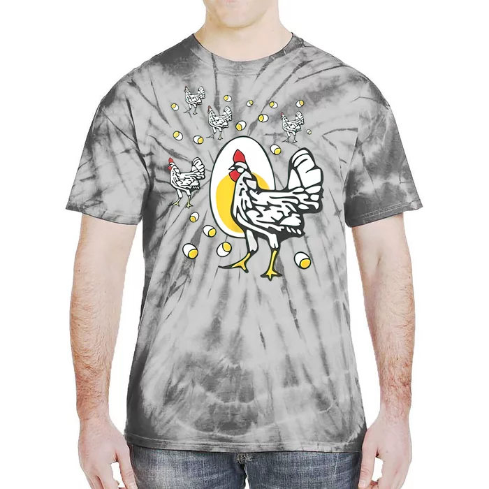 Roseanne Chicken Funny Roseanne Rooster And Egg Tie-Dye T-Shirt