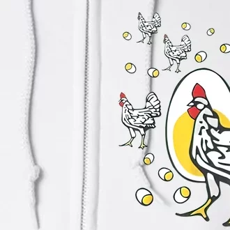 Roseanne Chicken Funny Roseanne Rooster And Egg Full Zip Hoodie