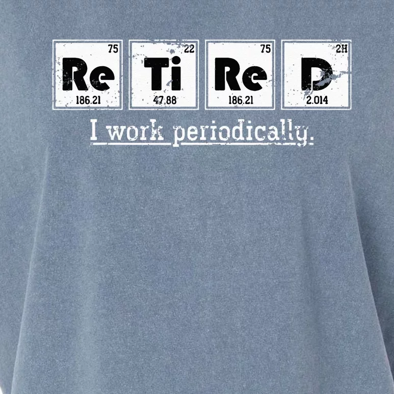 Retired Chemist Funny Gift Periodic Table Chemistry Garment-Dyed Women's Muscle Tee