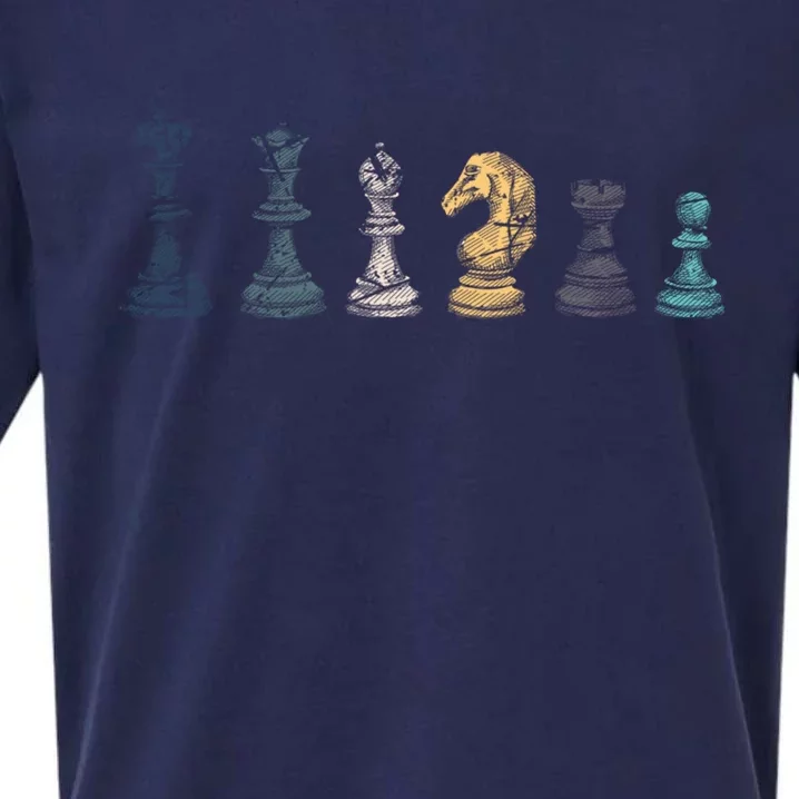 Retro Chess Funny Gift Sueded Cloud Jersey T-Shirt