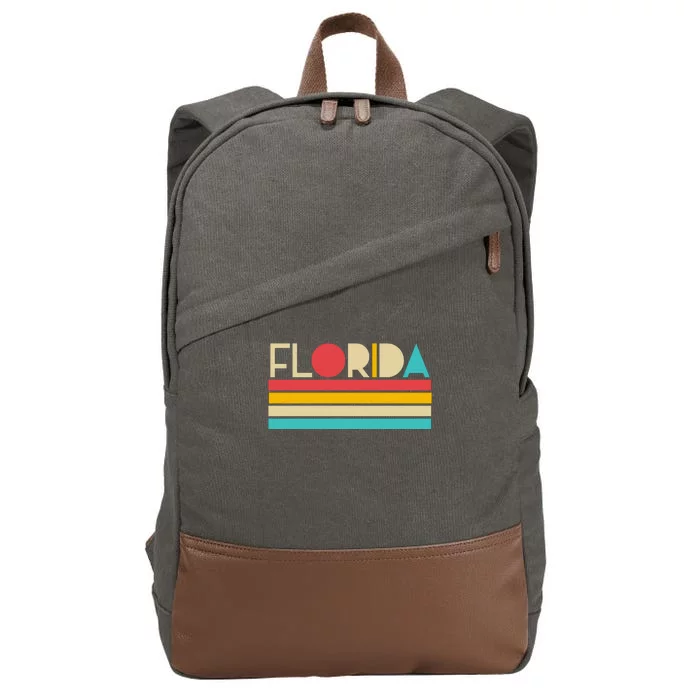 Retro Colors Florida Cotton Canvas Backpack