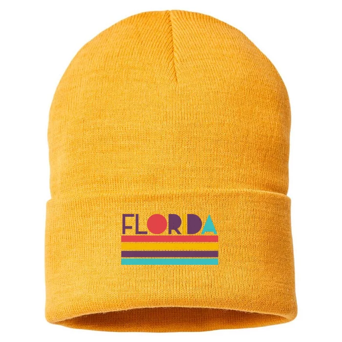 Retro Colors Florida Sustainable Knit Beanie