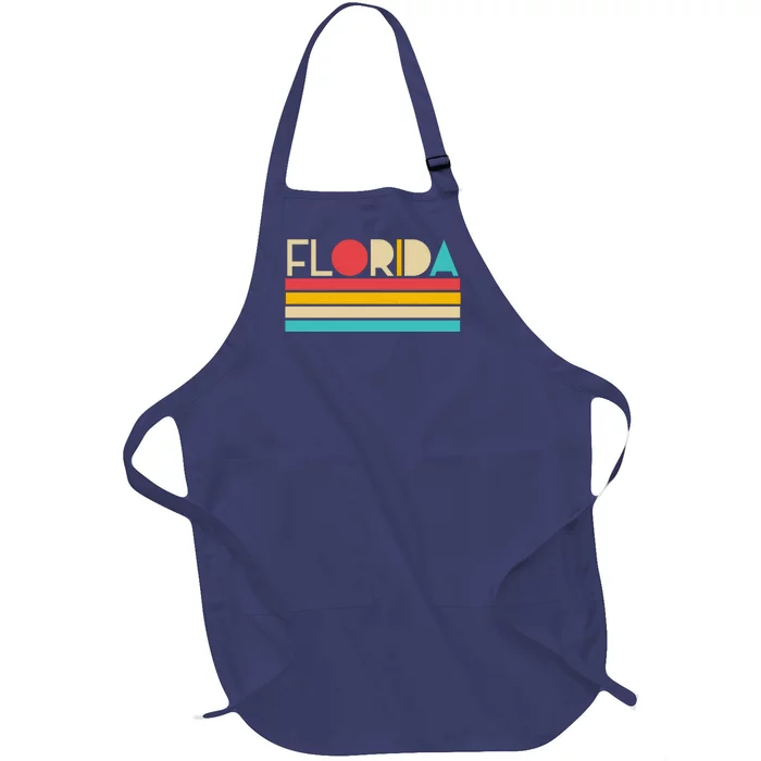 Retro Colors Florida Full-Length Apron With Pocket