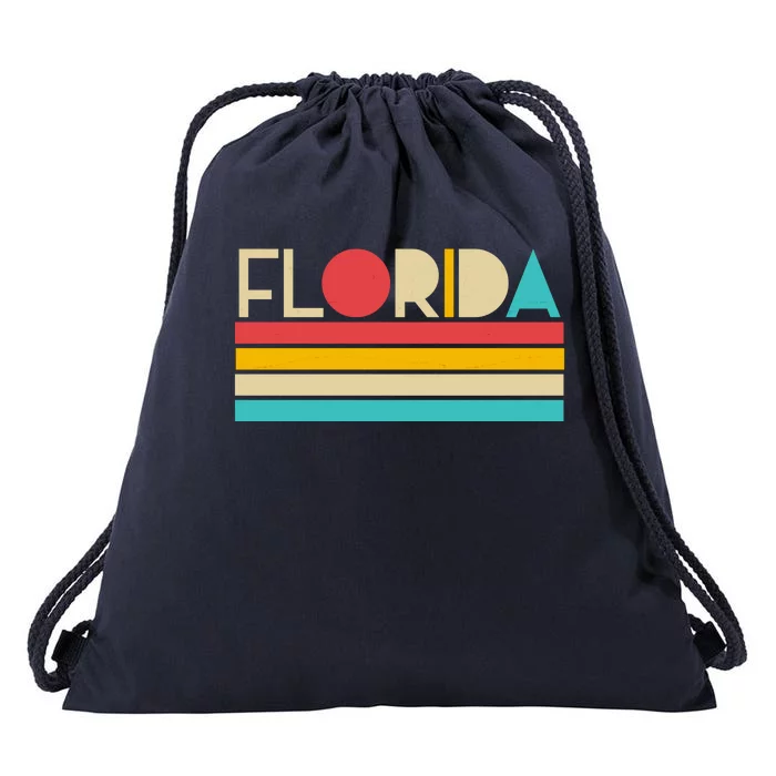 Retro Colors Florida Drawstring Bag