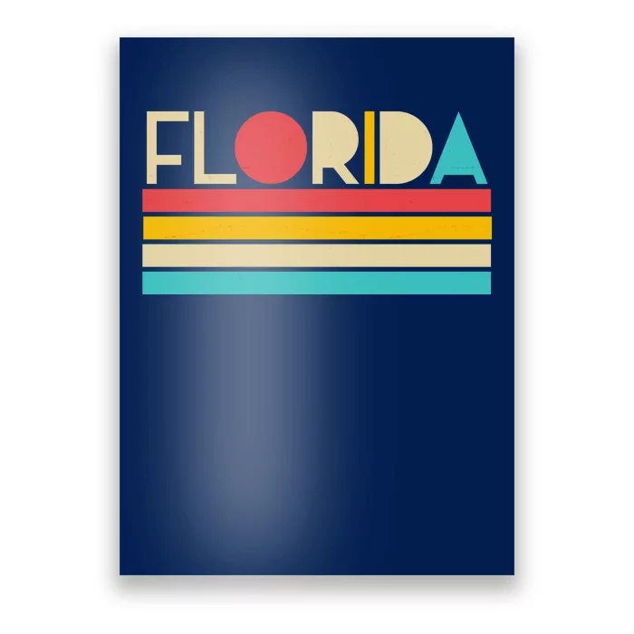 Retro Colors Florida Poster