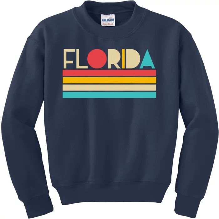 Retro Colors Florida Kids Sweatshirt