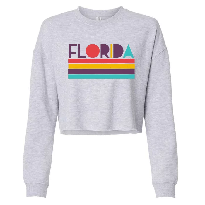 Retro Colors Florida Cropped Pullover Crew