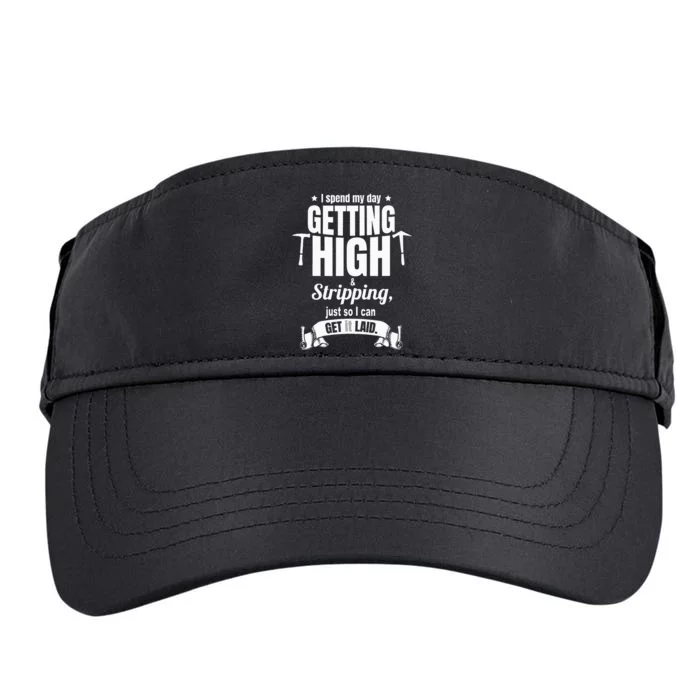 Roofing Contractor for Funny Roofer Adult Drive Performance Visor