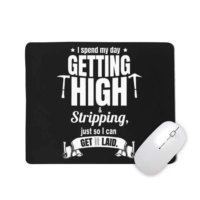 Roofing Contractor for Funny Roofer Mousepad