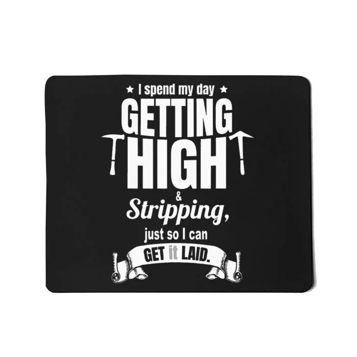 Roofing Contractor for Funny Roofer Mousepad