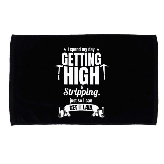 Roofing Contractor for Funny Roofer Microfiber Hand Towel