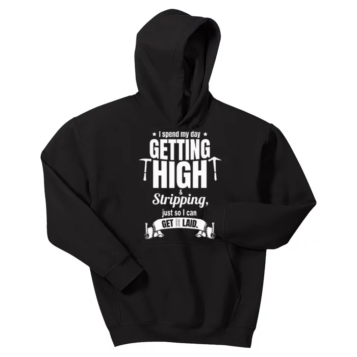 Roofing Contractor for Funny Roofer Kids Hoodie