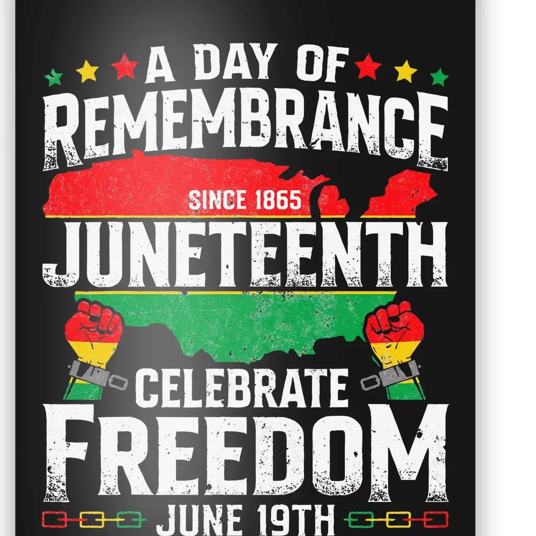 Remembrance Celebrate Freedom Juneteenth Black History Pride Poster