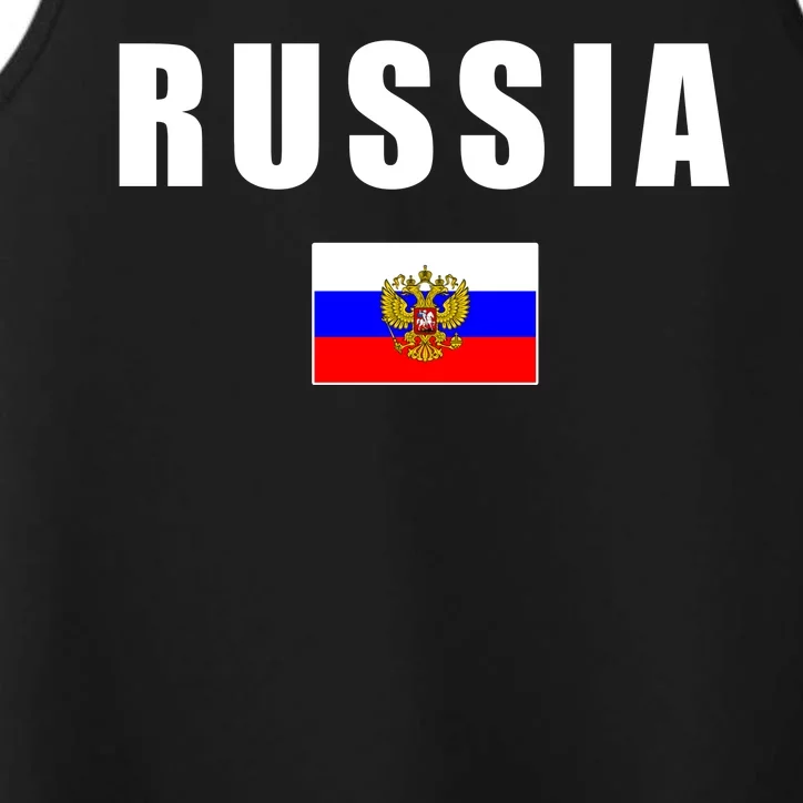 Russia Country Flag Performance Tank