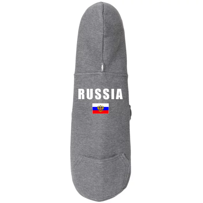 Russia Country Flag Doggie 3-End Fleece Hoodie