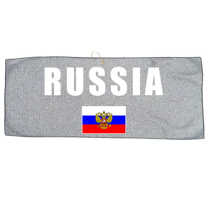 Russia Country Flag Large Microfiber Waffle Golf Towel