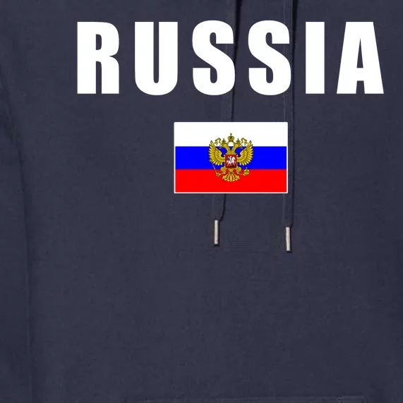 Russia Country Flag Premium Hoodie