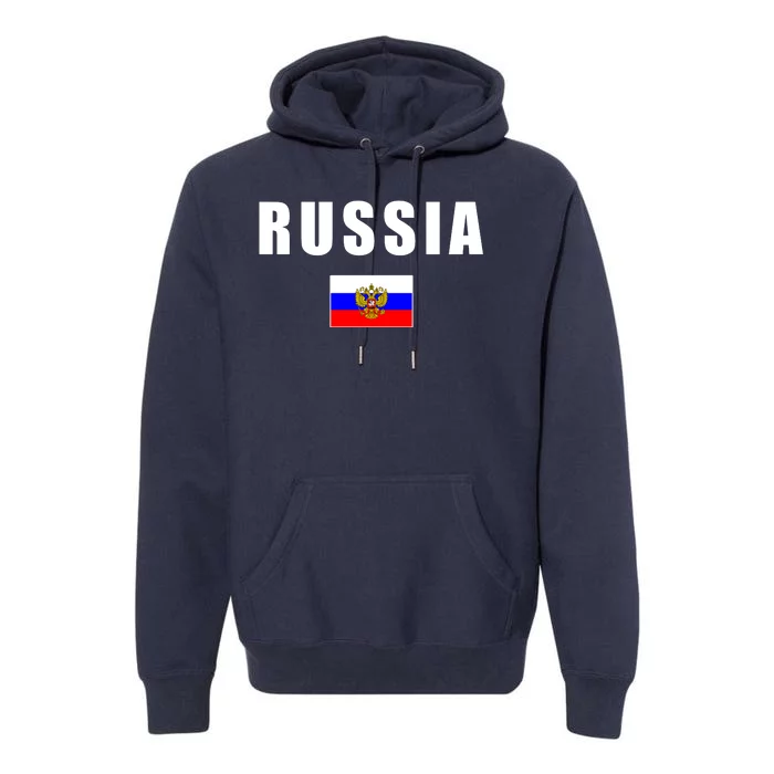 Russia Country Flag Premium Hoodie