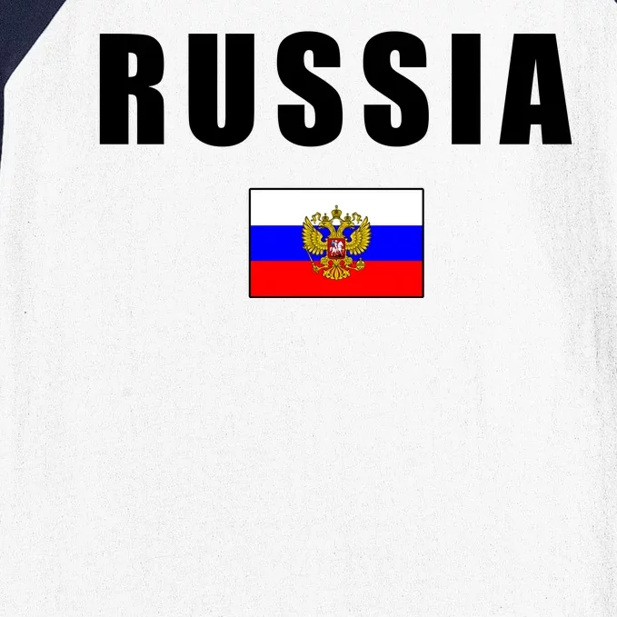 Russia Country Flag Baseball Sleeve Shirt