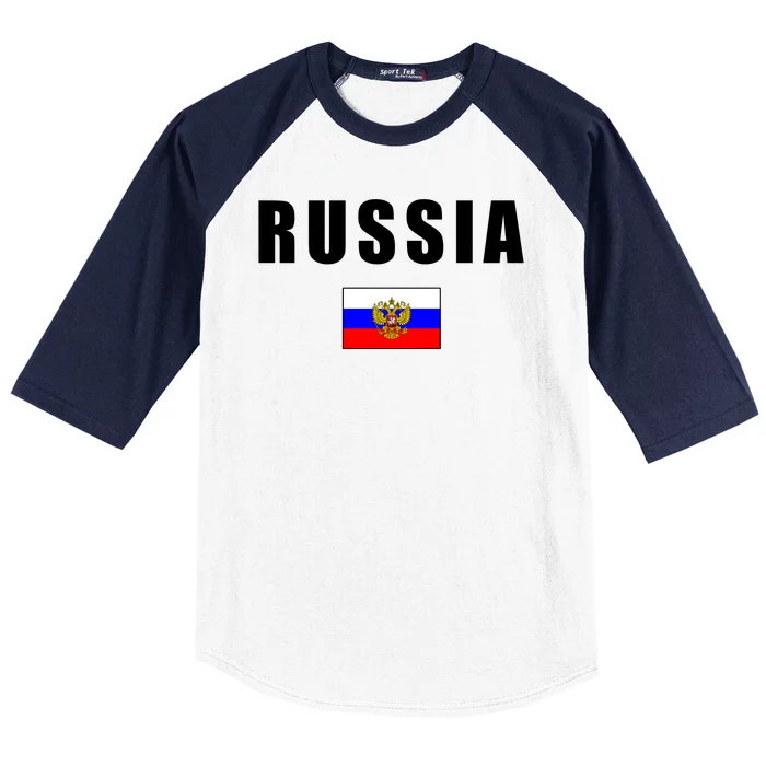 Russia Country Flag Baseball Sleeve Shirt