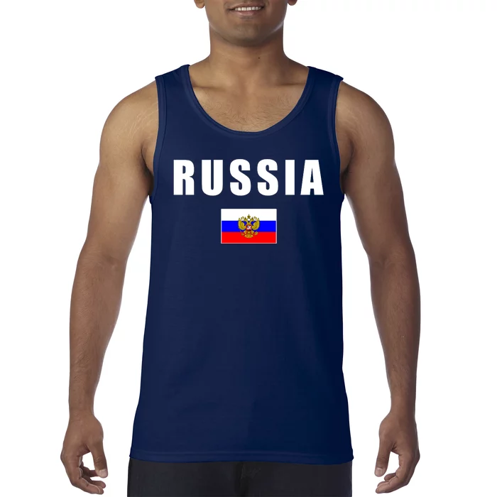 Russia Country Flag Tank Top