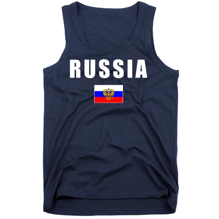 Russia Country Flag Tank Top